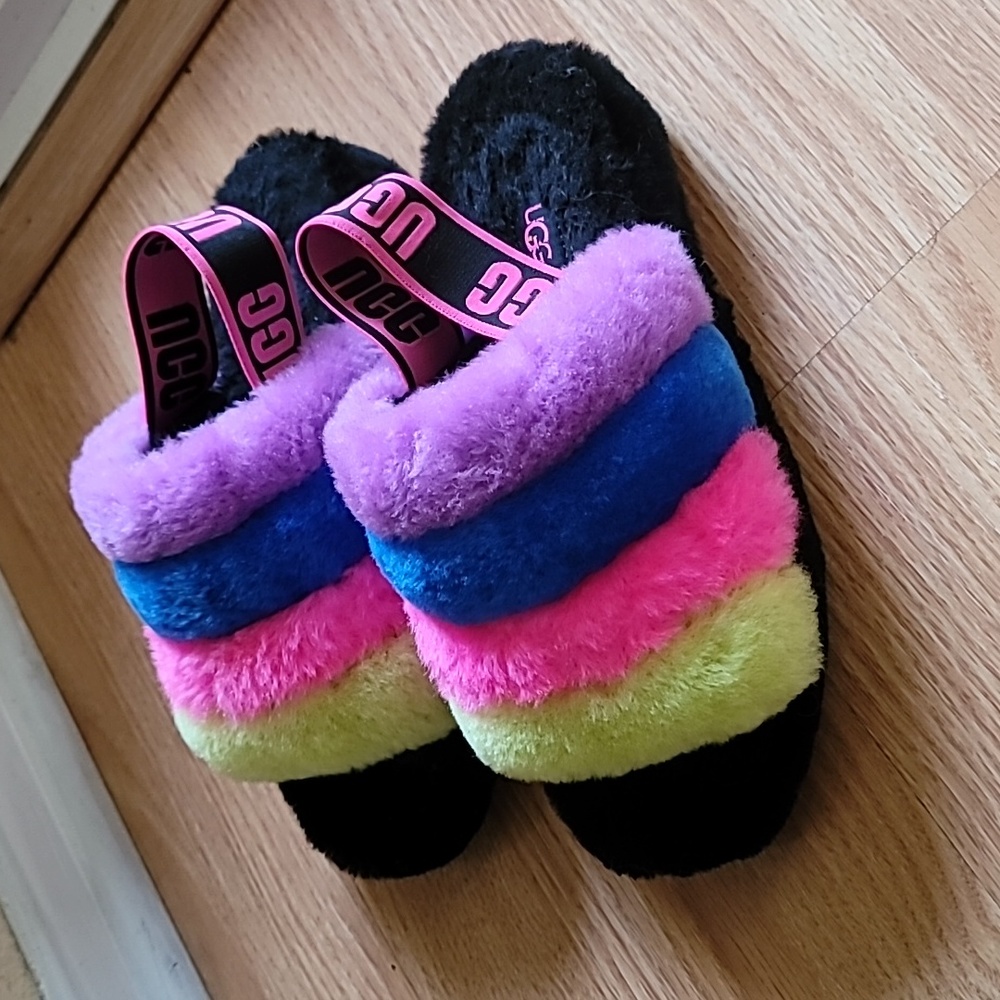 Ugg Fluff Yea Slide Stripe Sandal